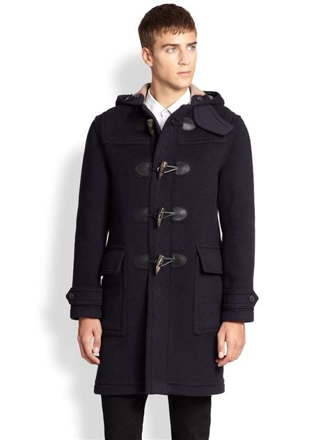 burberry toggle coat men|burberry duffle coat men's.